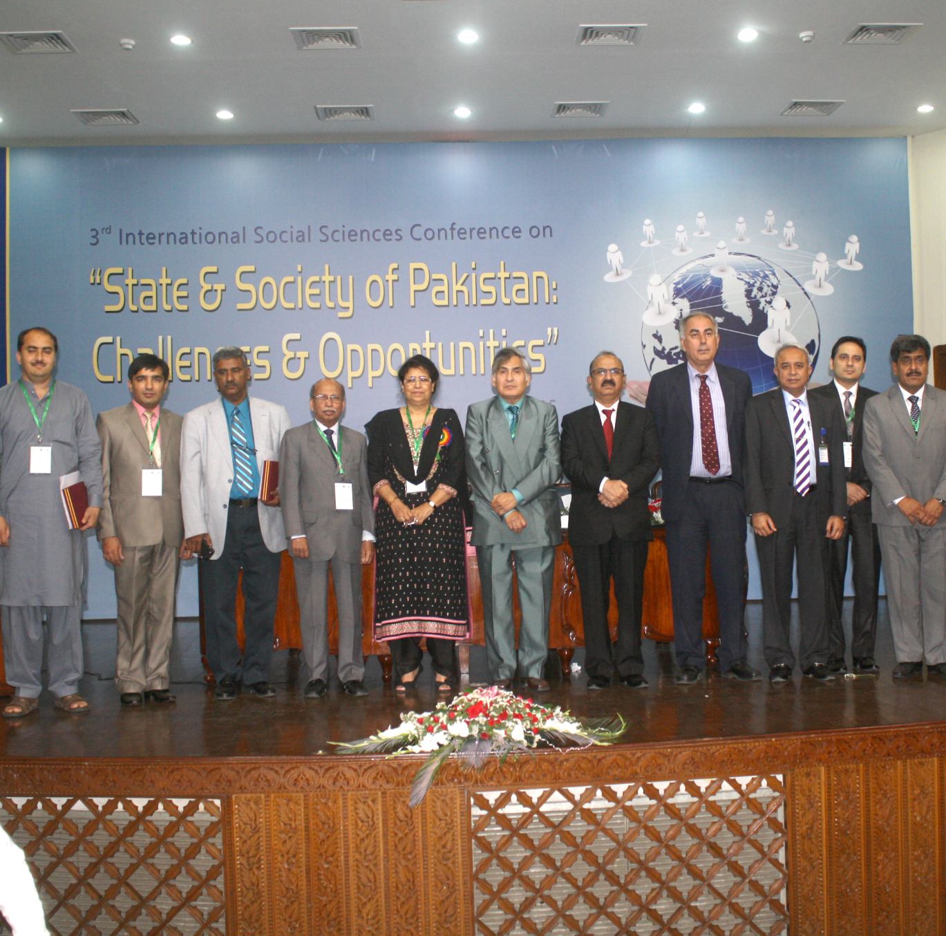 Group photo of participants of conference on social sciences held at the HEC, Islamabad